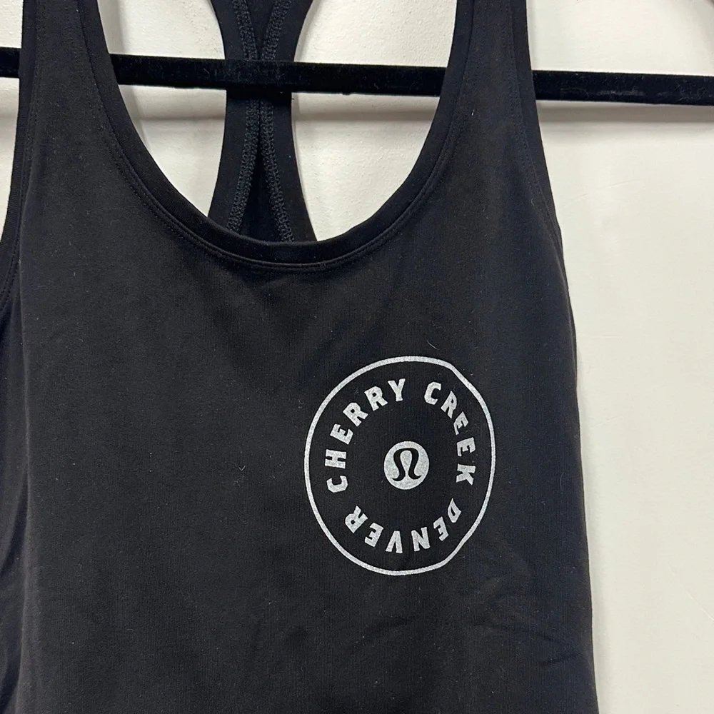 Lululemon Athletica Black Tank Top cherry creek Denver 8
